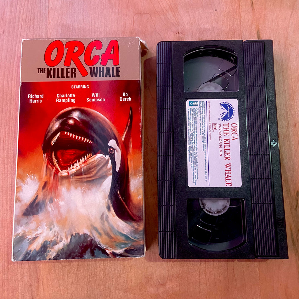 Orca the killer whale- VHS Tape (Used)