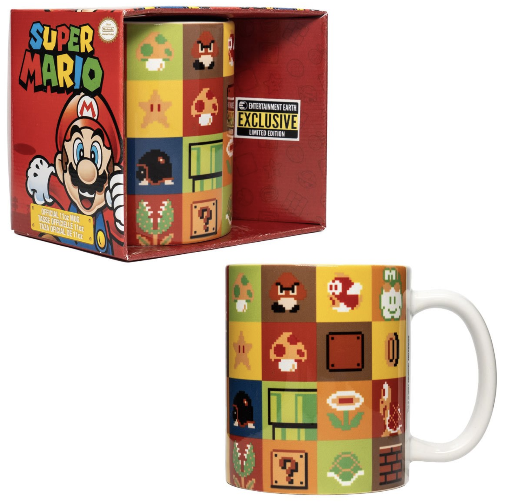 Super Mario Bros. Items and Encounters 11 oz. Mug