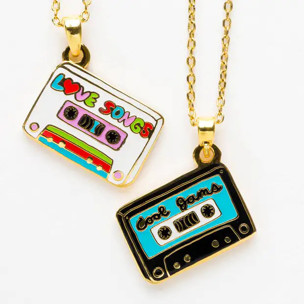 Cool Jams & Love Songs - Double Sided Pendant Necklace